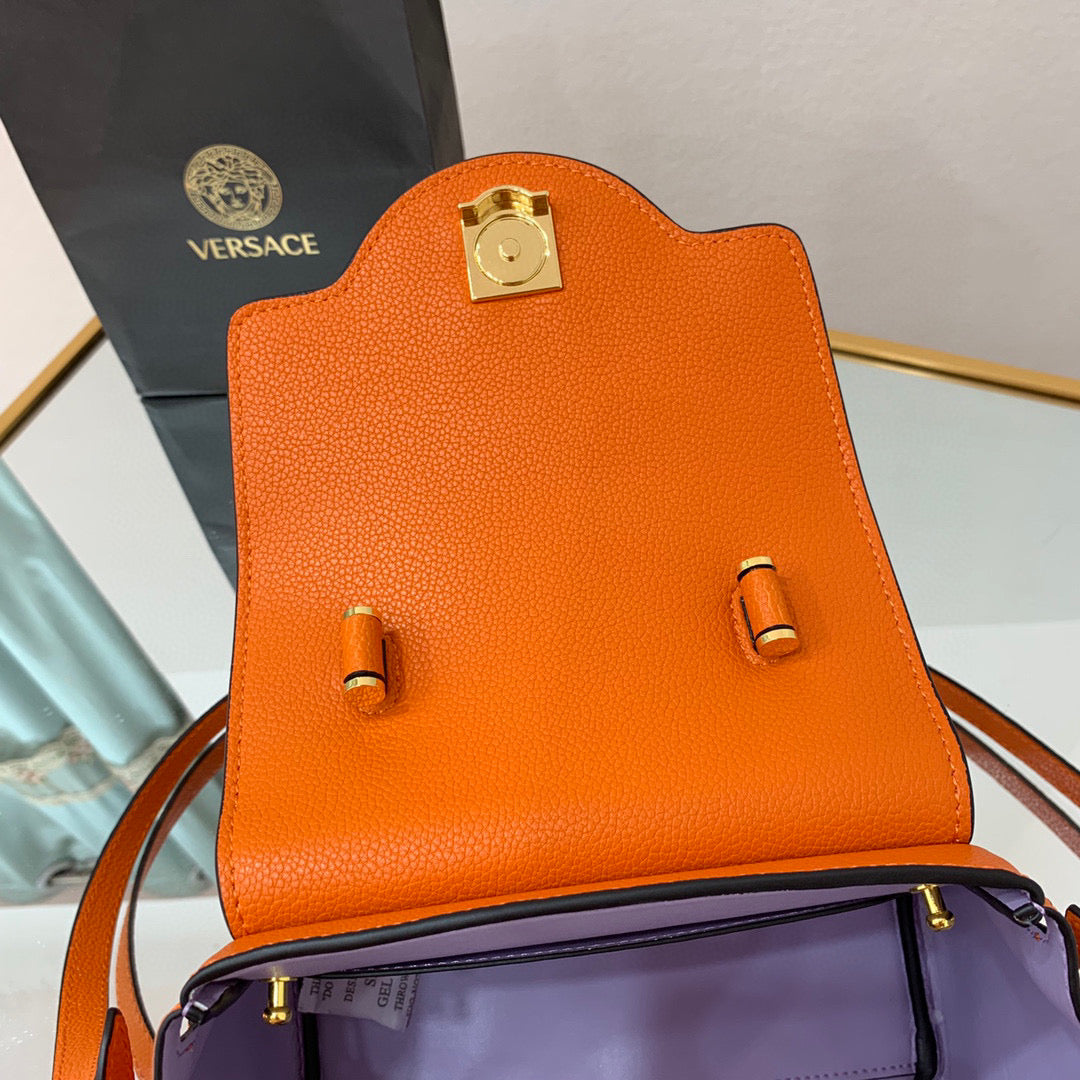Versace DBFI040 La Medusa Small Handbag 1040 Orange