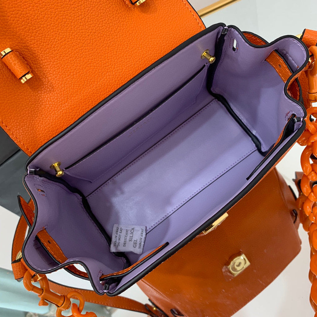 Versace DBFI040 La Medusa Small Handbag 1040 Orange