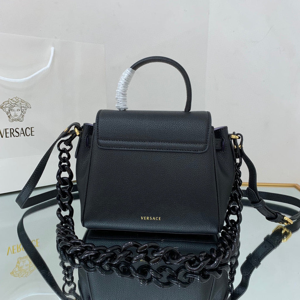 Versace DBFI040 La Medusa Small Handbag 1040 Black