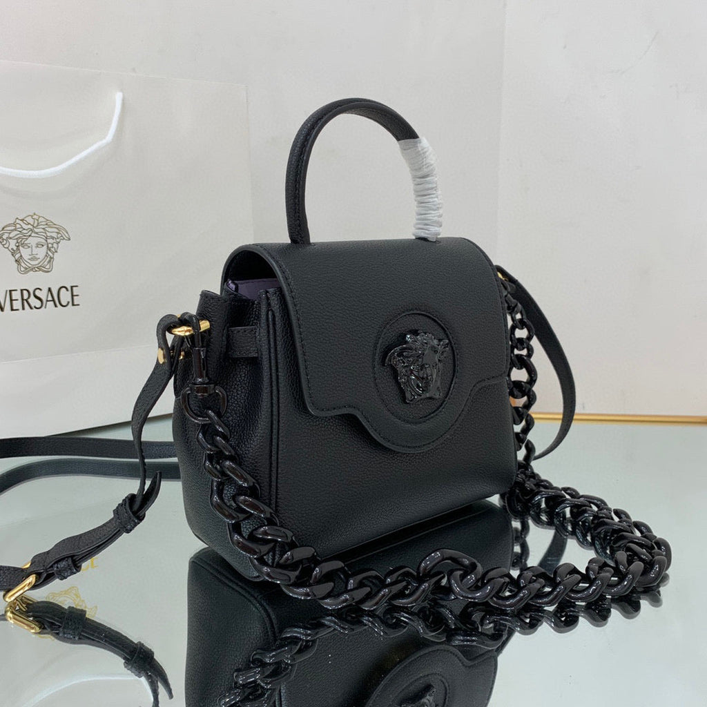 Versace DBFI040 La Medusa Small Handbag 1040 Black