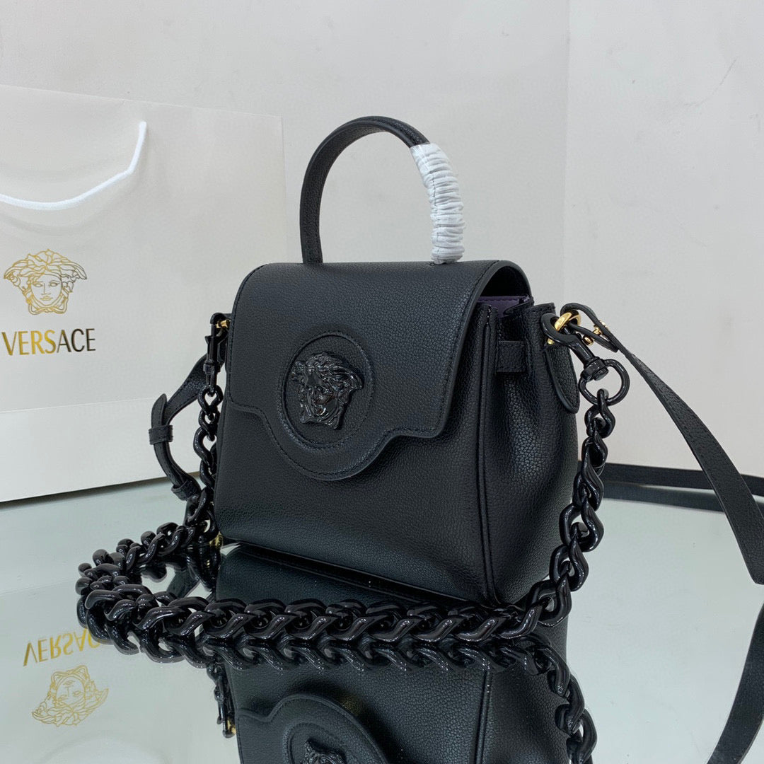 Versace DBFI040 La Medusa Small Handbag 1040 Black