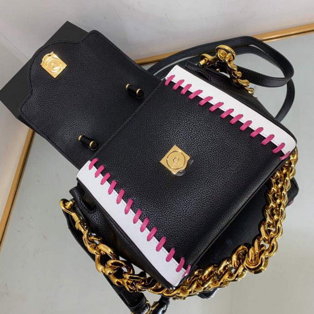 Versace DBFI040 La Medusa Small Handbag Black white - Default Title - View 5