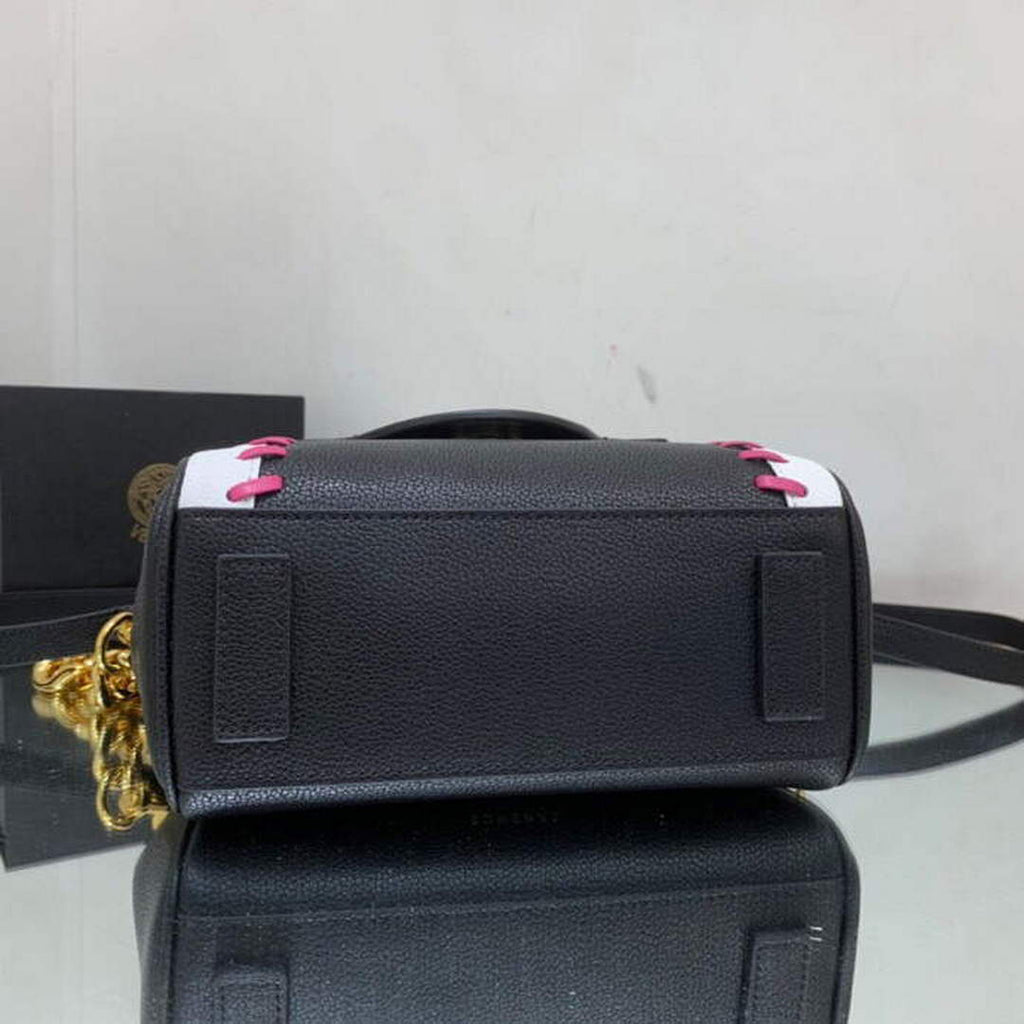 Versace DBFI040 La Medusa Small Handbag Black white