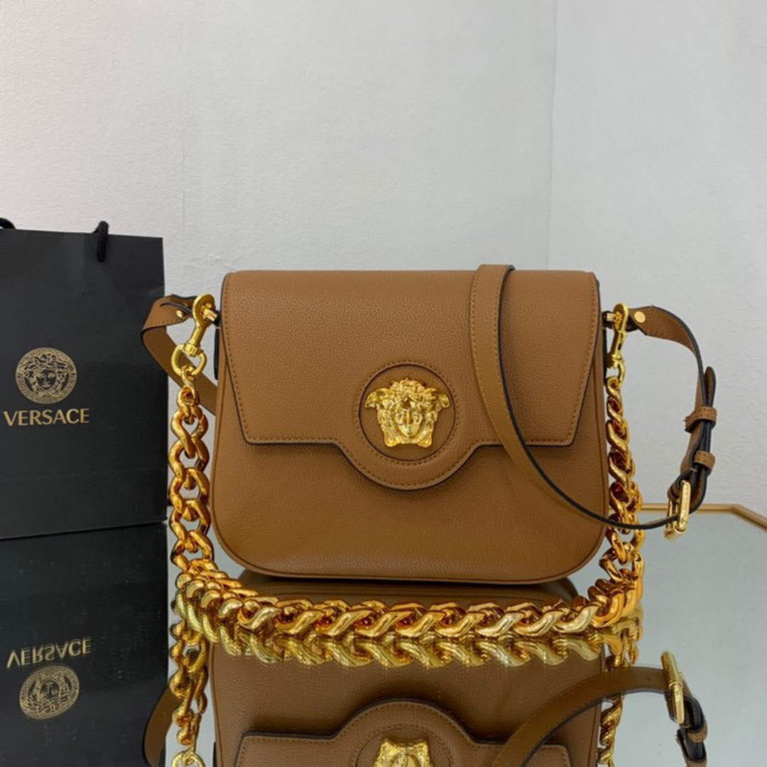 Versace DBFI067 La Medusa Small Handbag 1067 Tan - Default Title - View 1