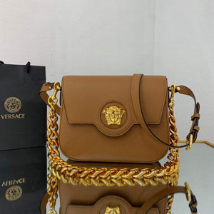 Versace DBFI067 La Medusa Small Handbag 1067 Tan - Default Title - View 1