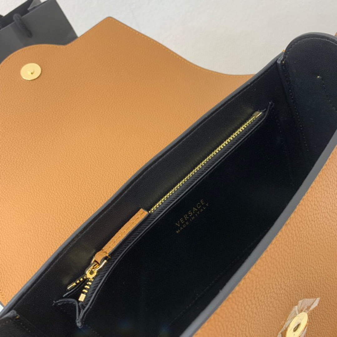Versace DBFI067 La Medusa Small Handbag 1067 Tan