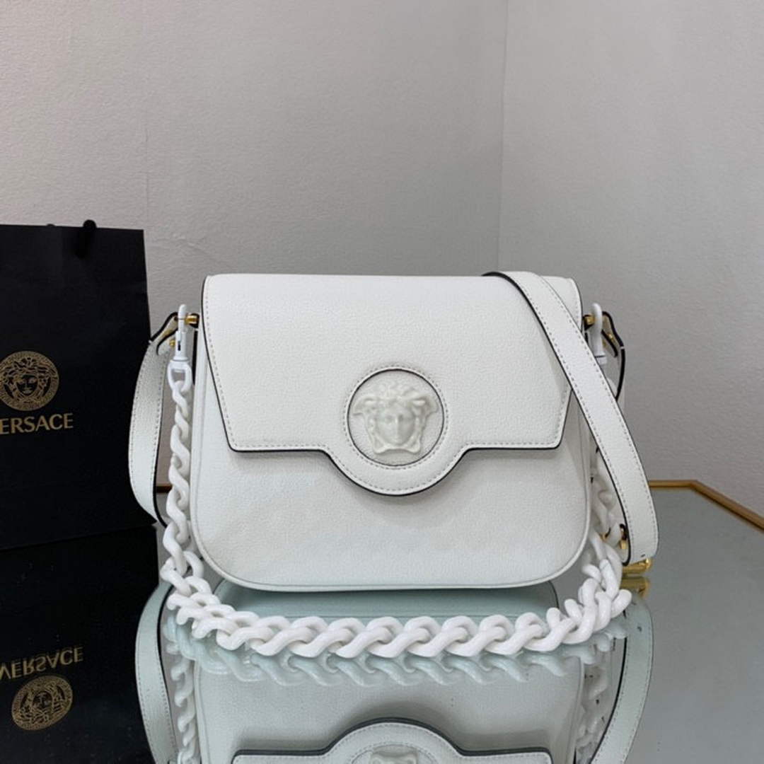 Versace DBFI067 La Medusa Small Handbag 1067 White - Default Title - View 1