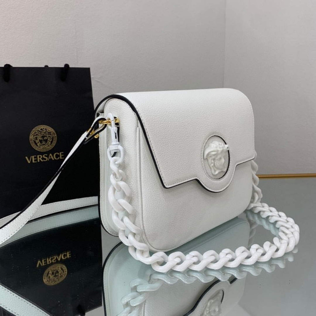 Versace DBFI067 La Medusa Small Handbag 1067 White