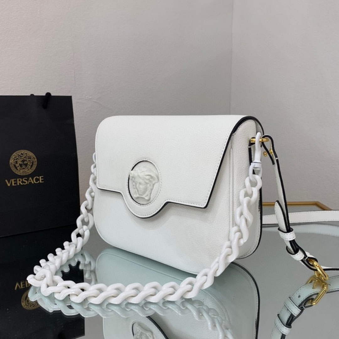 Versace DBFI067 La Medusa Small Handbag 1067 White