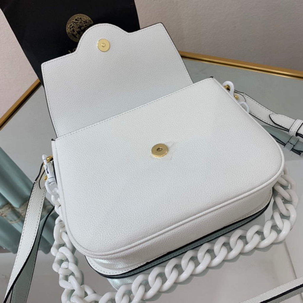 Versace DBFI067 La Medusa Small Handbag 1067 White