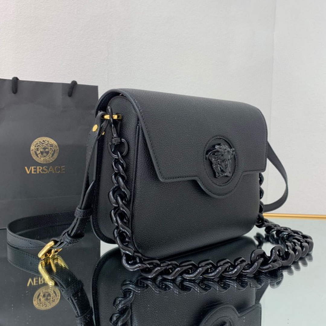 Versace DBFI067 La Medusa Small Handbag 1067 Black