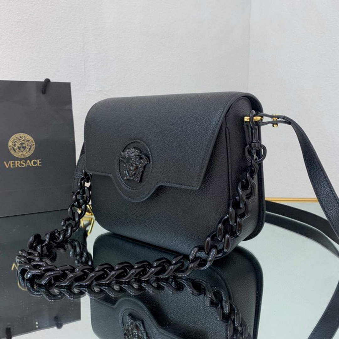 Versace DBFI067 La Medusa Small Handbag 1067 Black