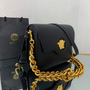 Versace DBFI067 La Medusa Small Handbag 1067 Black Gold - Default Title - View 3