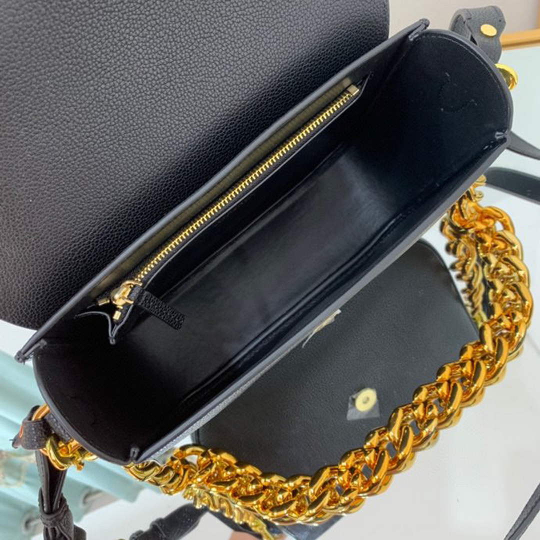 Versace DBFI067 La Medusa Small Handbag 1067 Black Gold