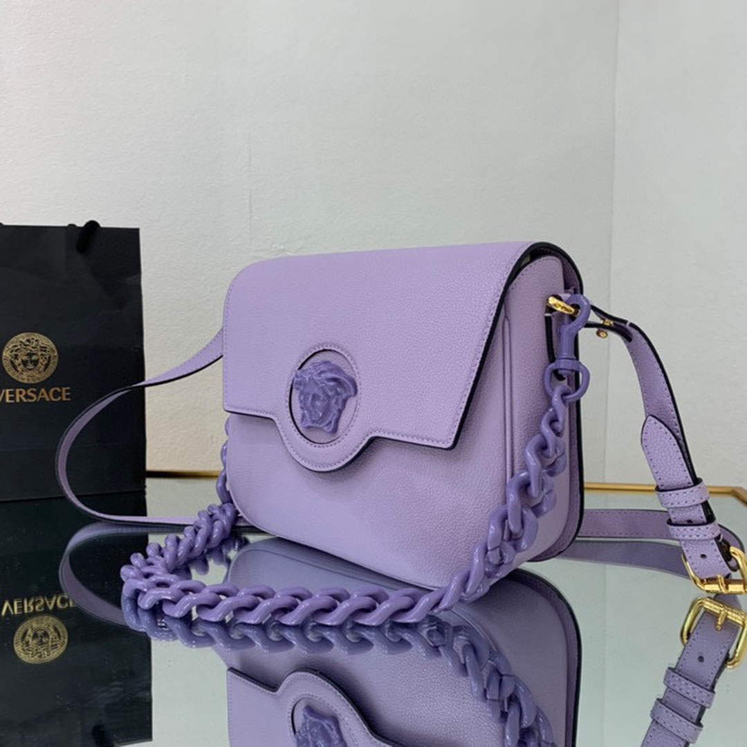 Versace DBFI067 La Medusa Small Handbag 1067 Purple
