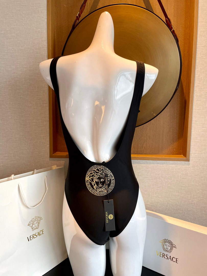 Versace FENDACE 1006615 Logo One-Piece Swimsuit