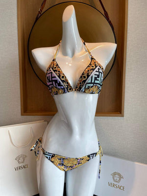 Versace FENDACE Gold Baroque Bikini 1005957 - S - View 1
