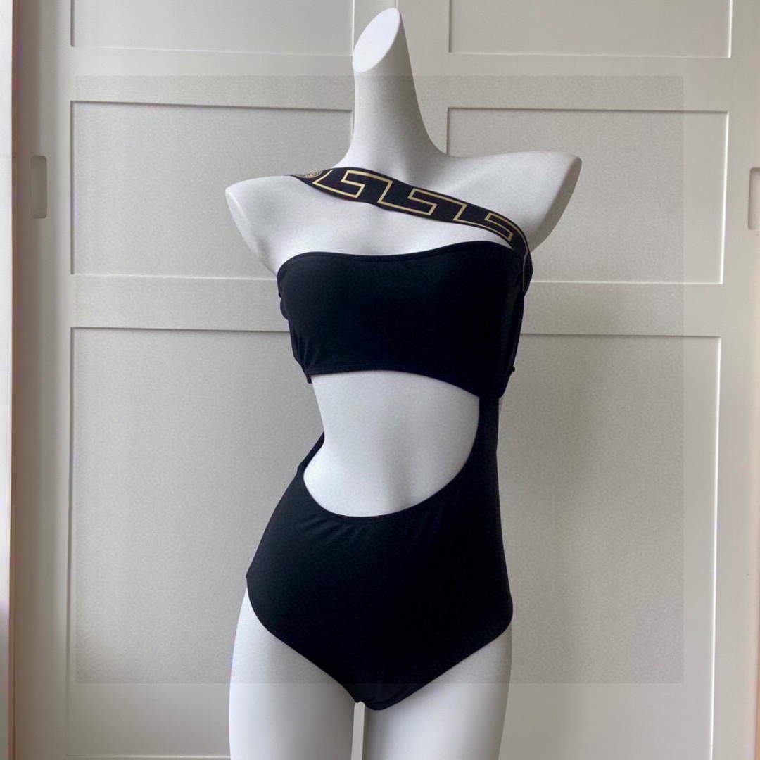 Versace Greca Border One-Piece Swimsuit ABD01108 - S - View 1