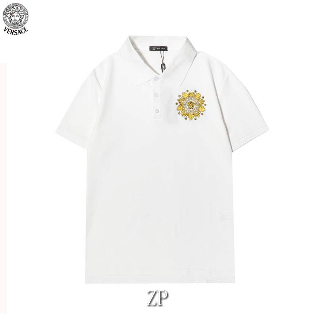 Versace Men la Greca logo Medusa Cystal T-shirt V69613