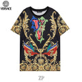 Versace Men la Greca logo Medusa Cystal T-shirt V69618