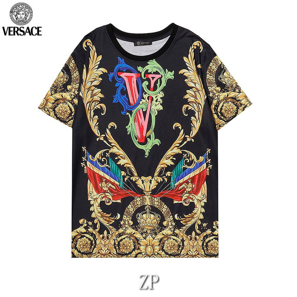 Versace Men la Greca logo Medusa Cystal T-shirt V69618