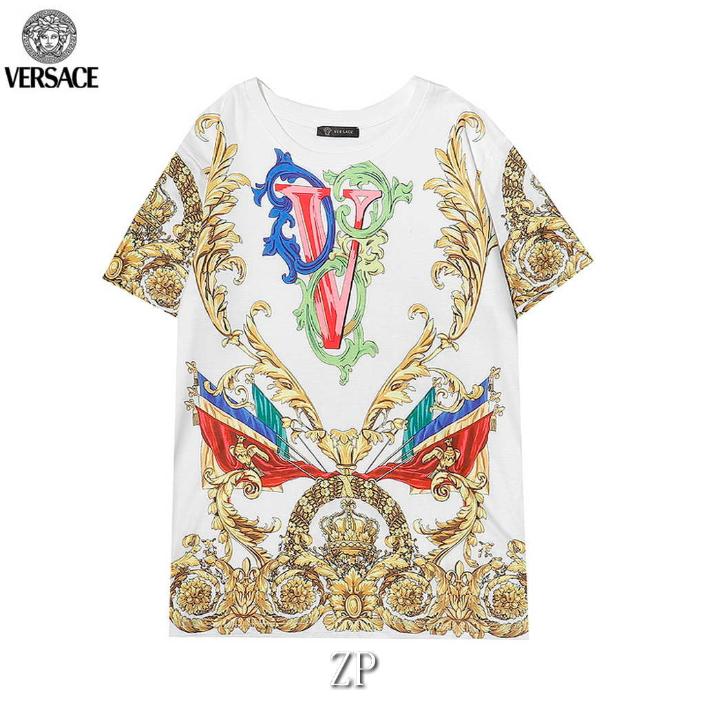 Versace Men la Greca logo Medusa Cystal T-shirt V69619