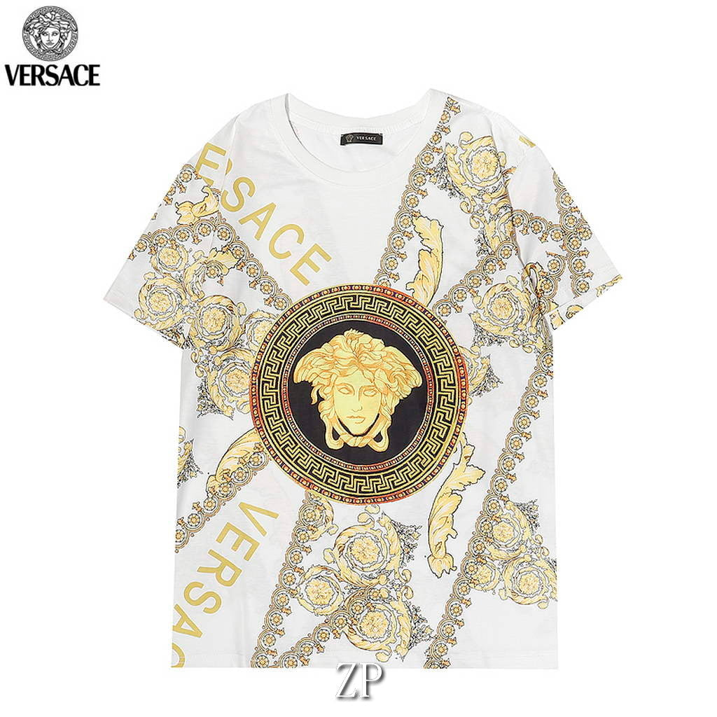 Versace Men la Greca logo Medusa Cystal T-shirt V69621