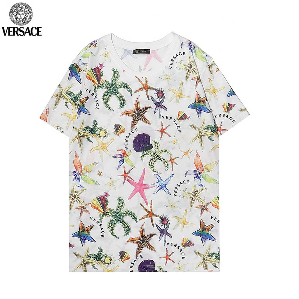 Versace Men la Greca logo Medusa Cystal T-shirt V69623