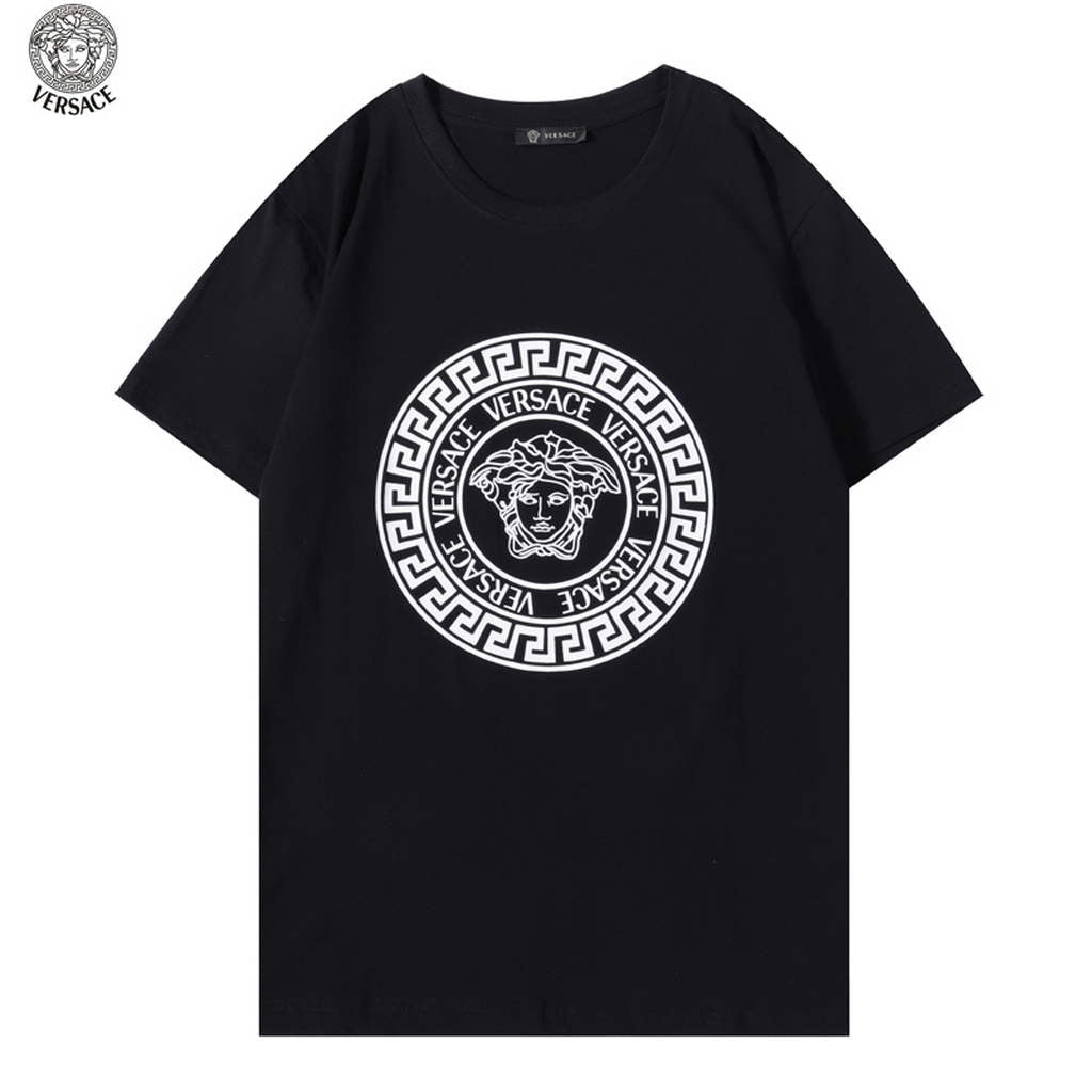 Versace Men la Greca logo Medusa Cystal T-shirt V69624