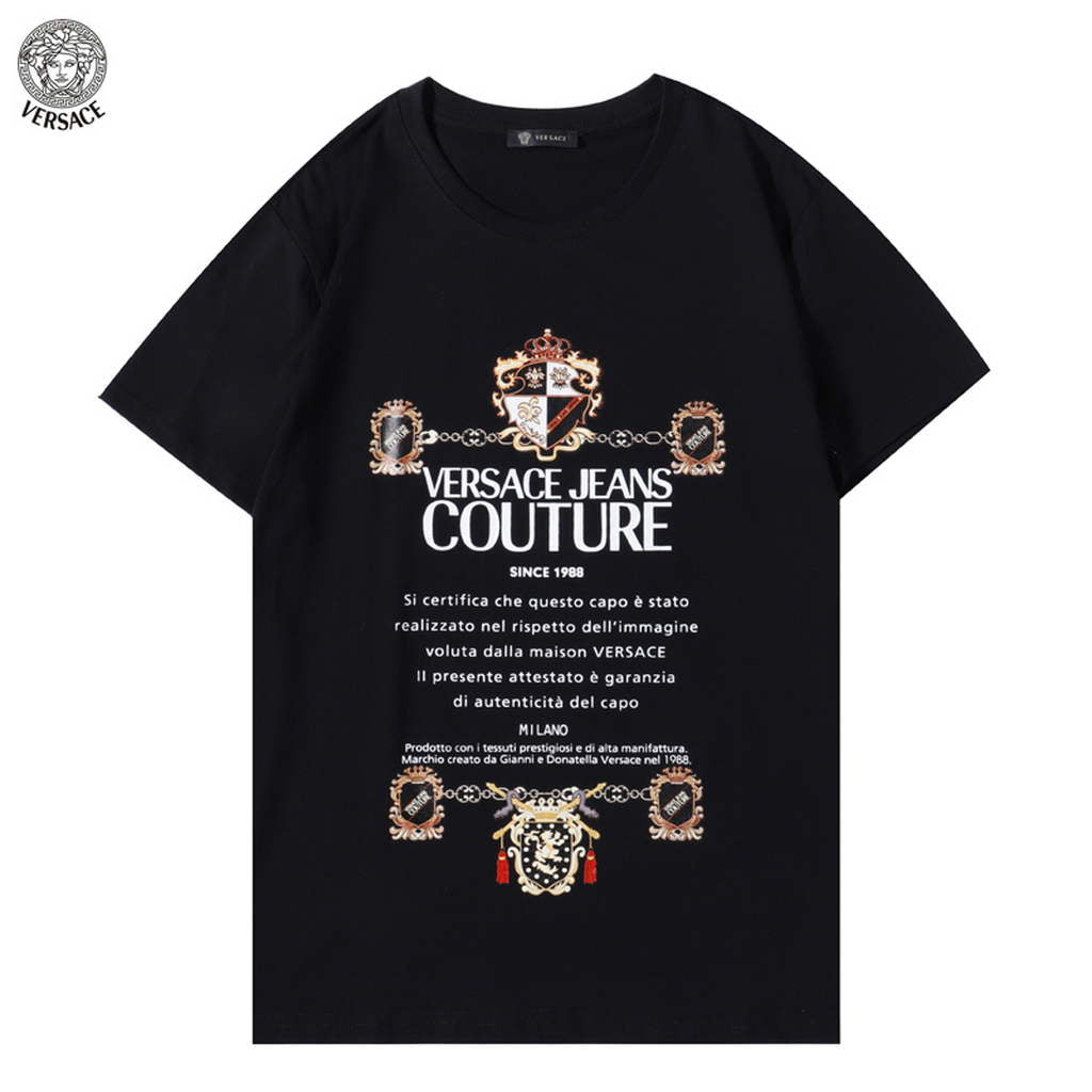 Versace Men la Greca logo Medusa Cystal T-shirt V69626