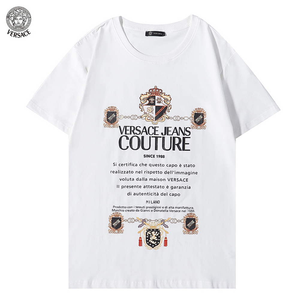 Versace Men la Greca logo Medusa Cystal T-shirt V69627