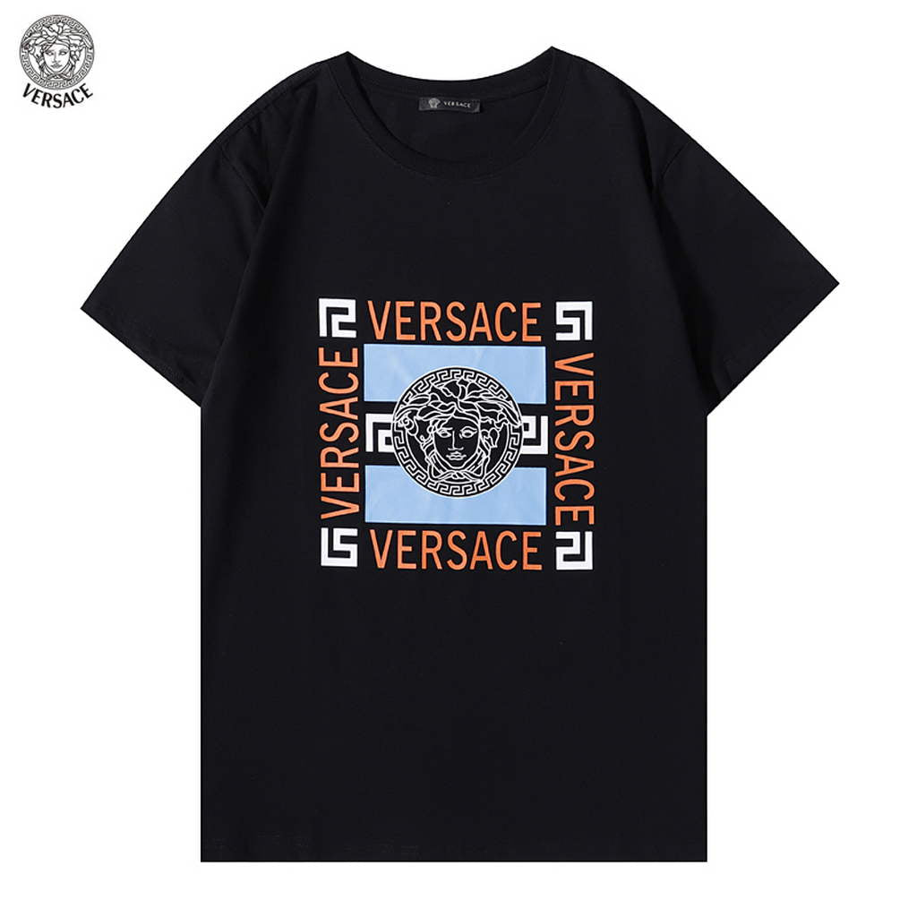 Versace Men la Greca logo Medusa Cystal T-shirt V69630