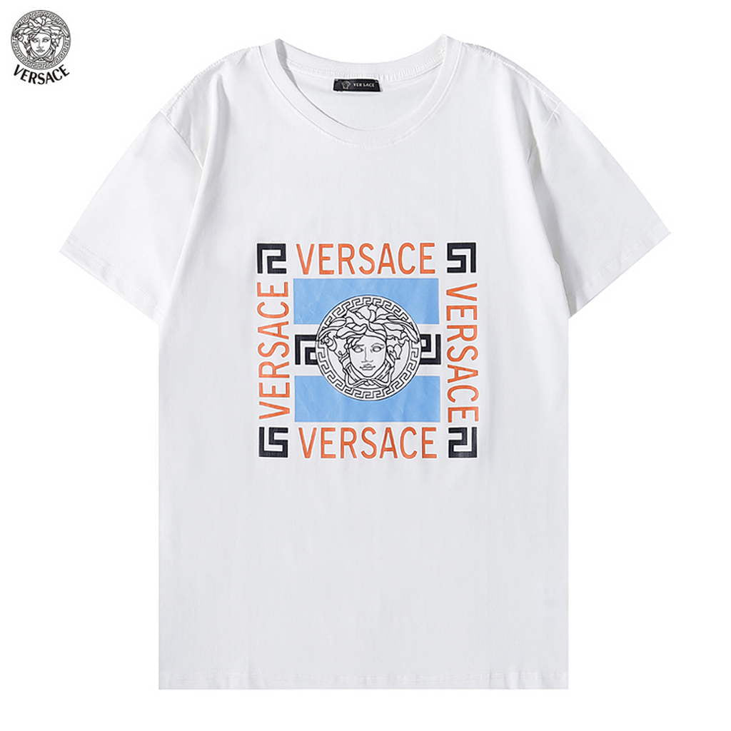 Versace Men la Greca logo Medusa Cystal T-shirt V69631
