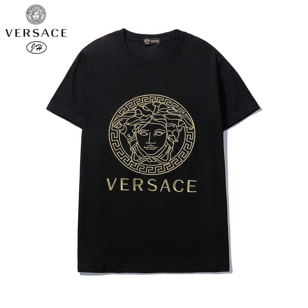 Versace Men la Greca logo Medusa Cystal T-shirt V69633