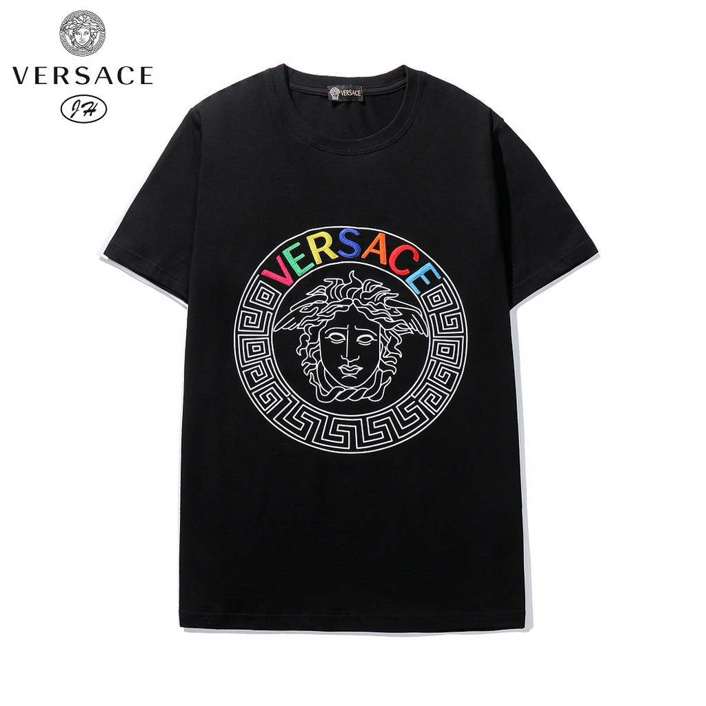 Versace Men la Greca logo Medusa Cystal T-shirt V69637