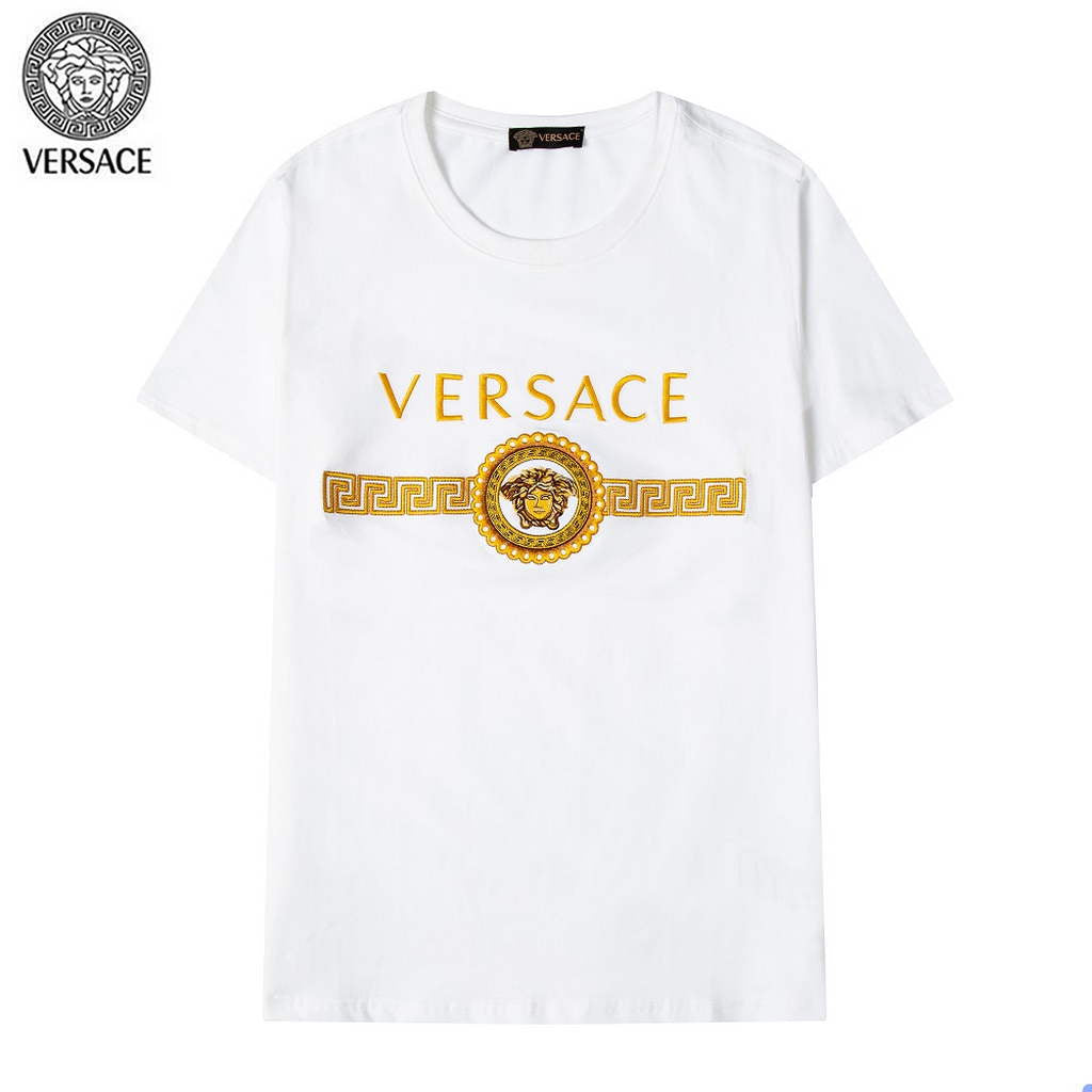 Versace Men la Greca logo Medusa Cystal T-shirt V69641