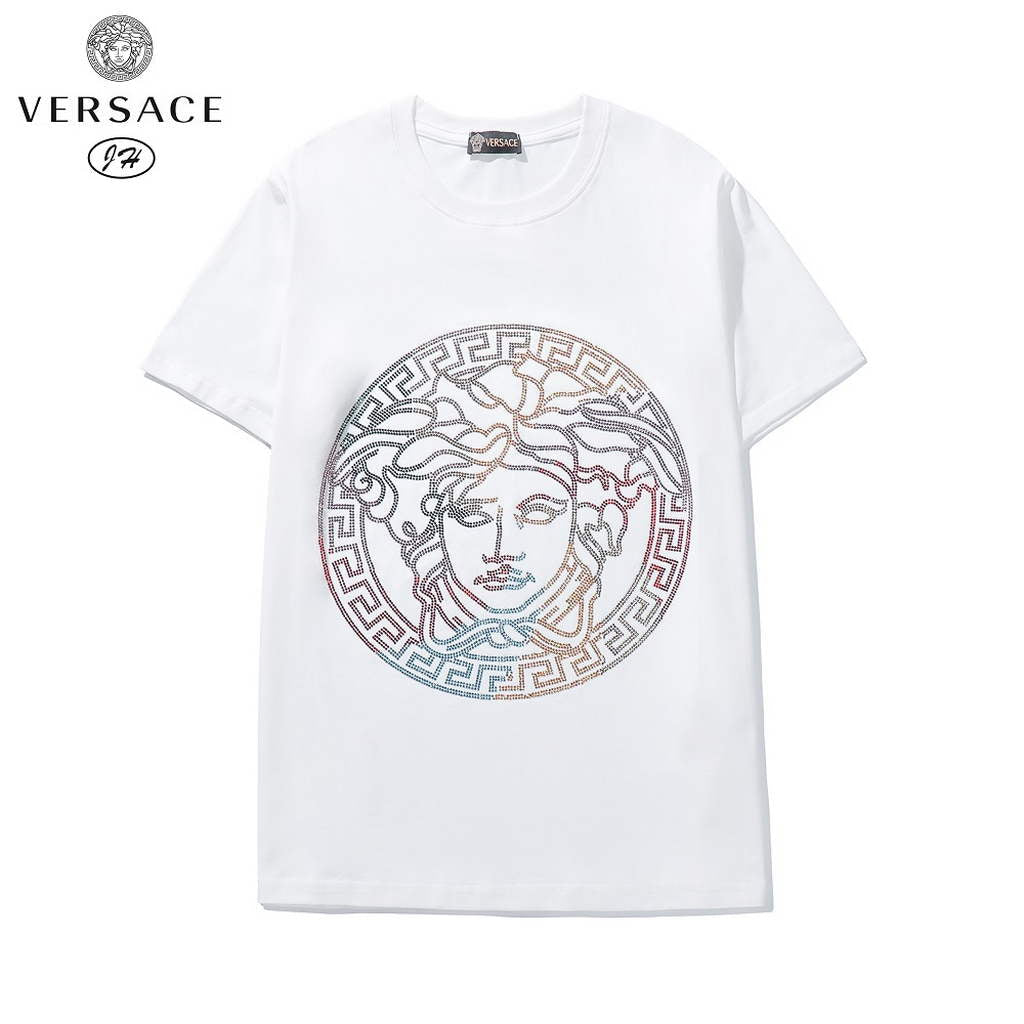 Versace Men la Greca logo Medusa Cystal T-shirt V69642