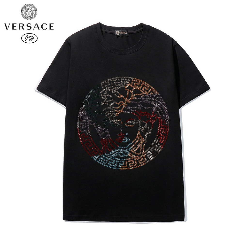 Versace Men la Greca logo Medusa Cystal T-shirt V69643