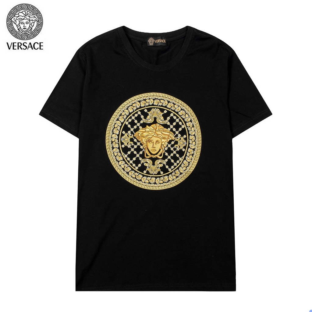 Versace Men la Greca logo Medusa Cystal T-shirt V69649