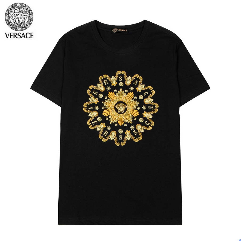 Versace Men la Greca logo Medusa Cystal T-shirt V69651