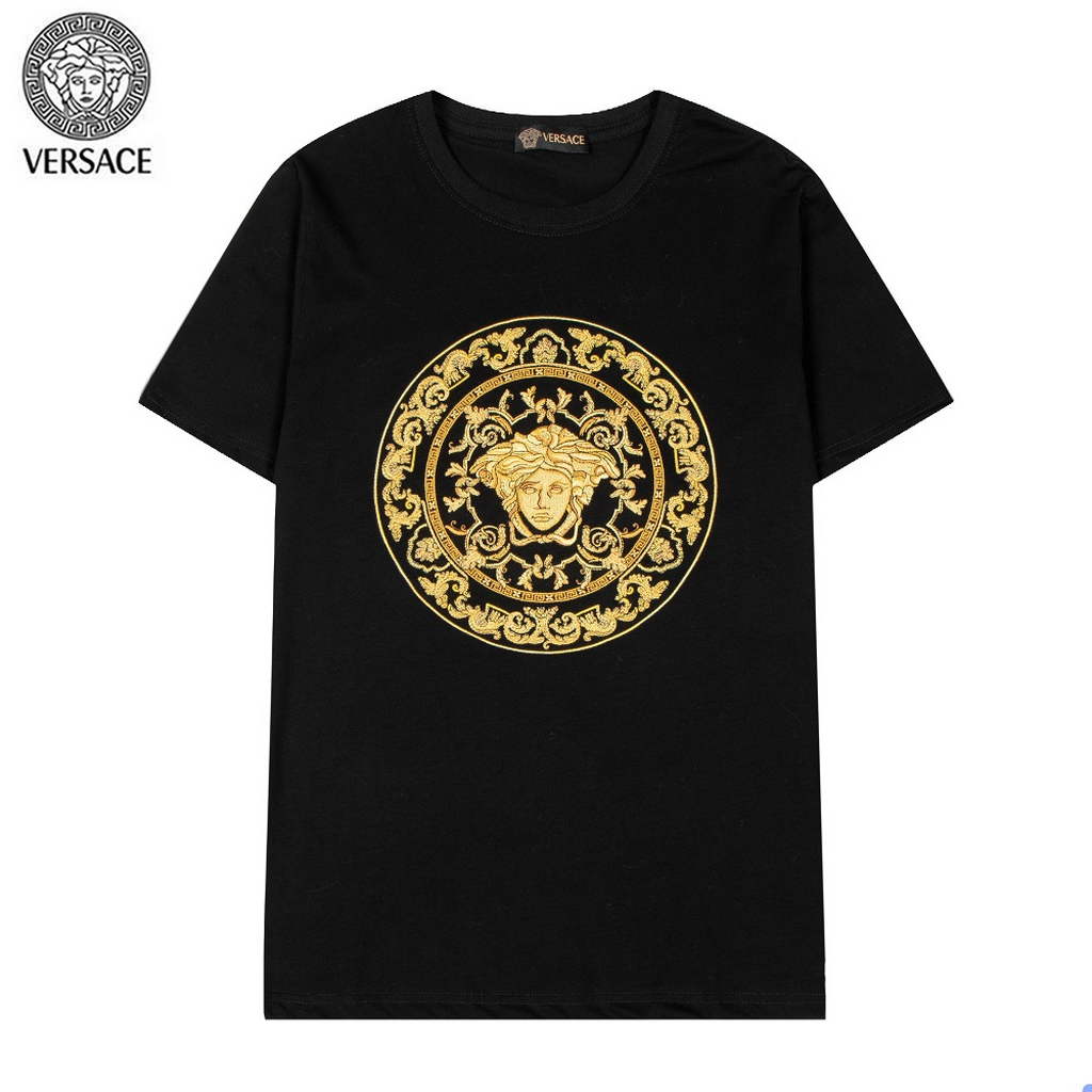 Versace Men la Greca logo Medusa Cystal T-shirt V69653