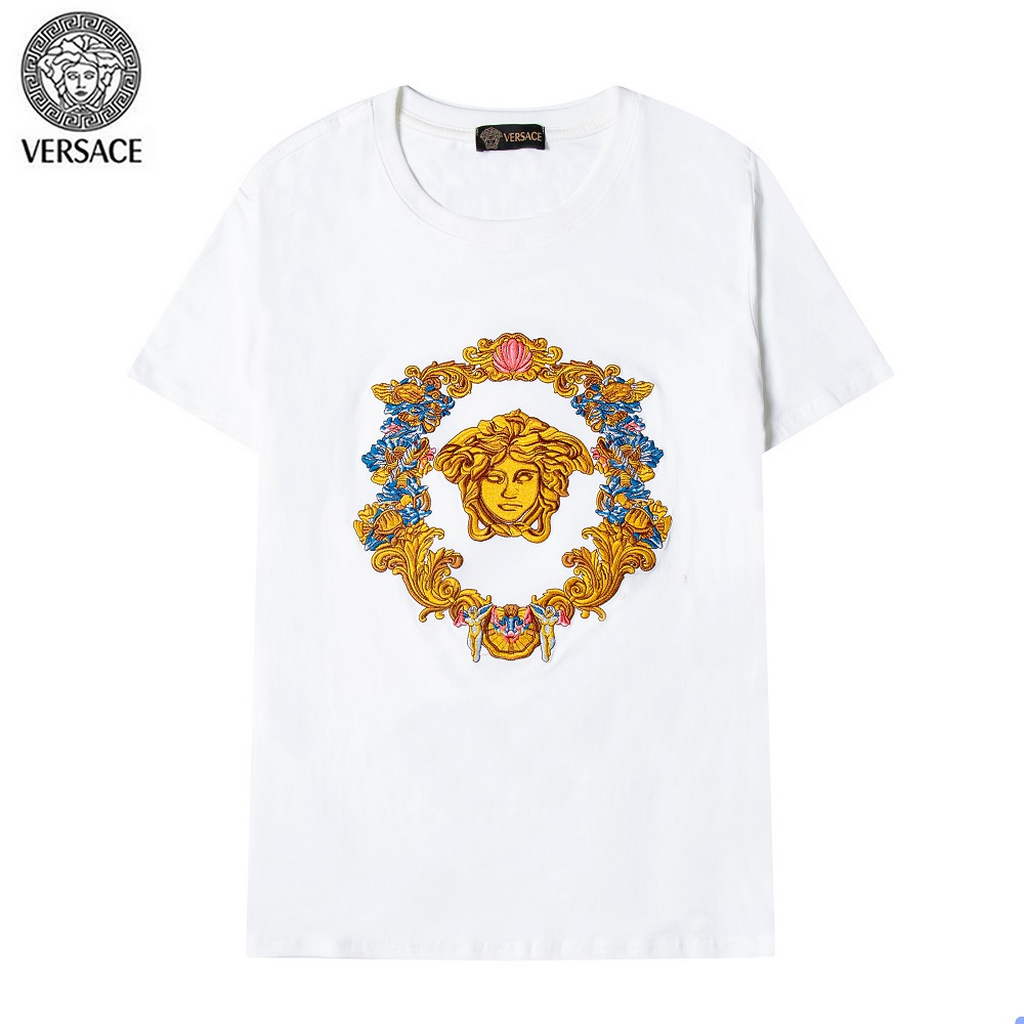 Versace Men la Greca logo Medusa Cystal T-shirt V69658