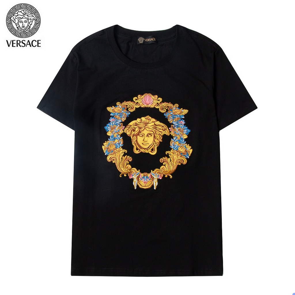 Versace Men la Greca logo Medusa Cystal T-shirt V69659