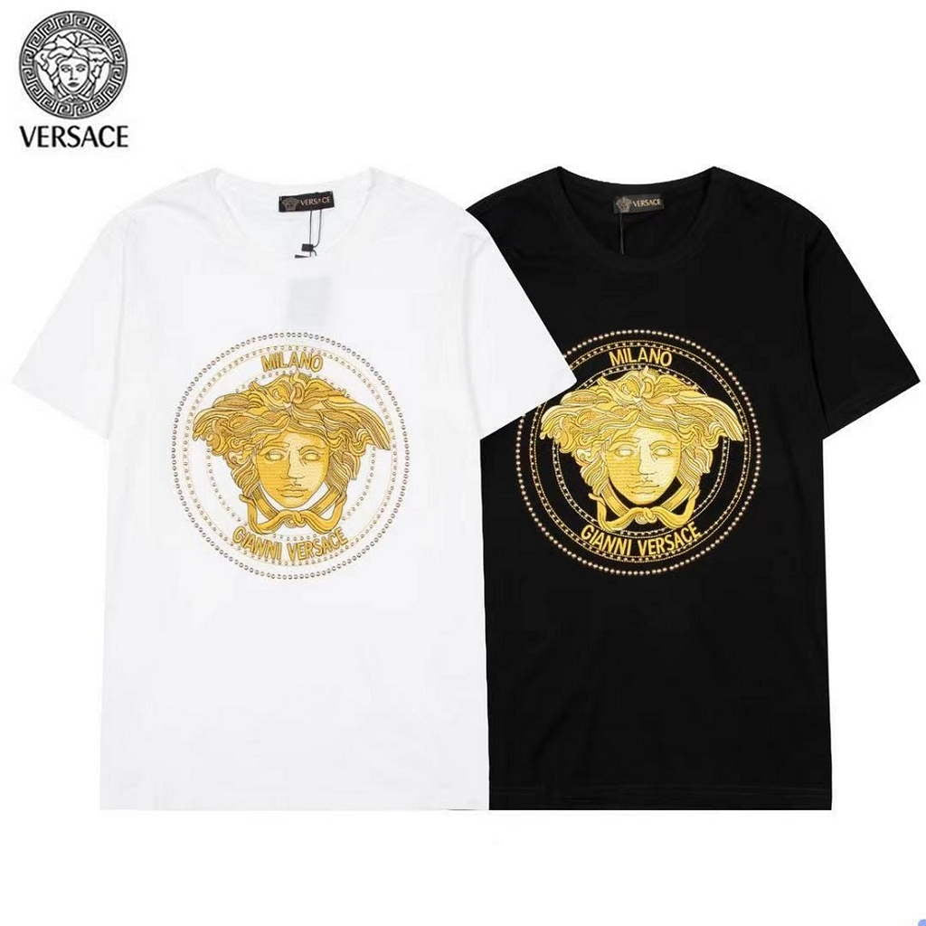 Versace Men la Greca logo Medusa Cystal T-shirt V69660