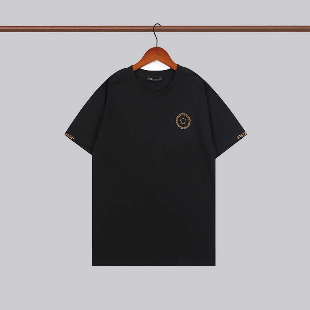 Versace Men la Greca logo Medusa Cystal T-shirt V69663