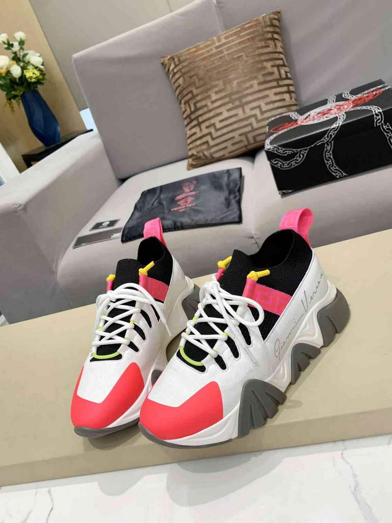 Versace Men Women's Sneakers Designer Versace Tennis Shoes V500331