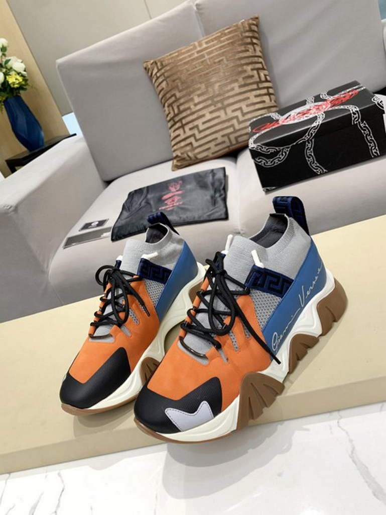 Versace Men Women's Sneakers Designer Versace Tennis Shoes V500333