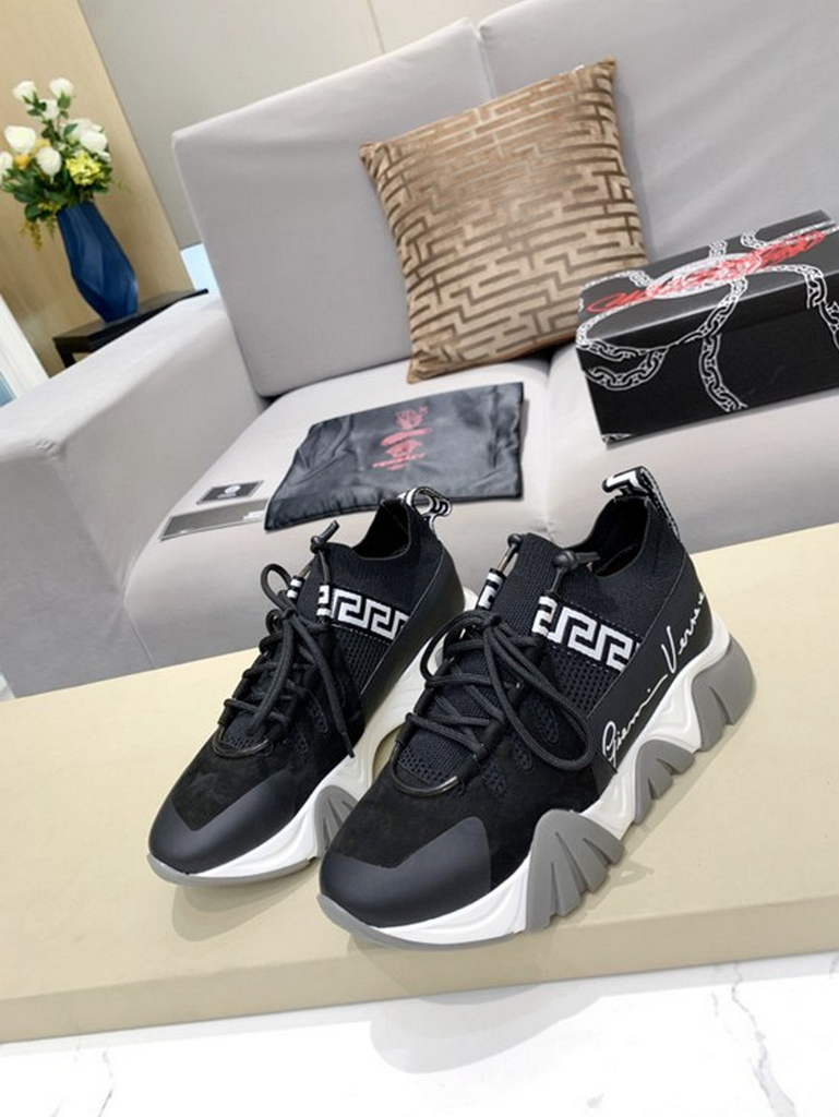 Versace Men Women's Sneakers Designer Versace Tennis Shoes V500334
