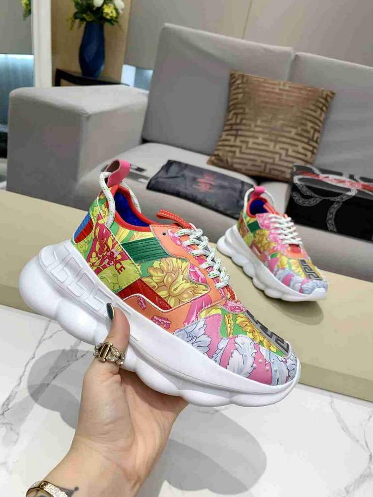 Versace Men Women's Sneakers Designer Versace Tennis Shoes 500351