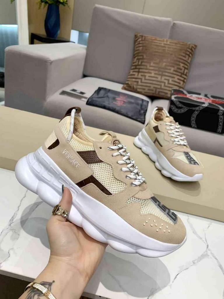 Versace Men Women's Sneakers Designer Versace Tennis Shoes 500355